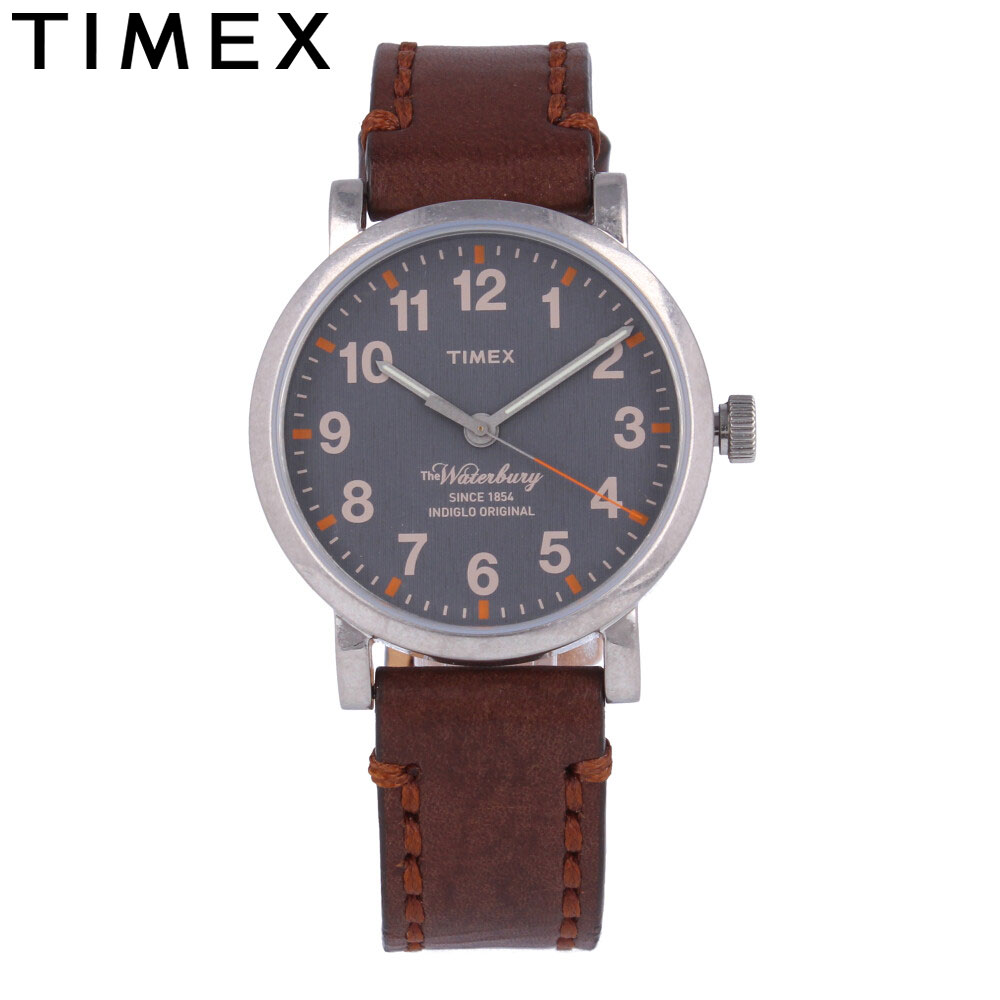 TIMEX タイメックス WATERBURY COLLECTION ウォーターベリー コレクション 腕時計 時計 メンズ クオーツ 3針 レザー ブラウン シルバー ブラック TW2P58700プレゼント ギフト 1年保証 送料無料