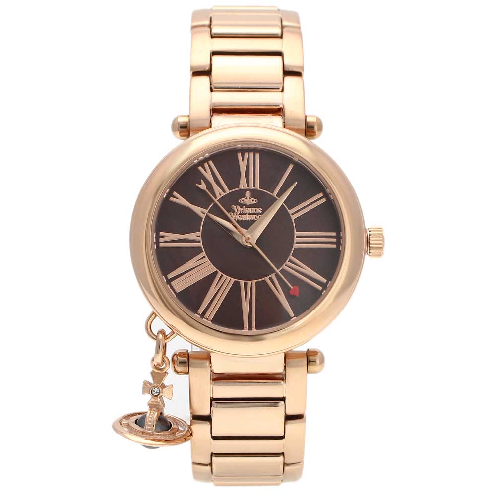 OMEGA - VIVIENNE WESTWOOD / ヴィヴィアン ウエストウッド VV006PBRRS MOTHER ORB マザーオーブ 腕時計 レディース 32mm チャーム付き ステンレス ローズゴールド