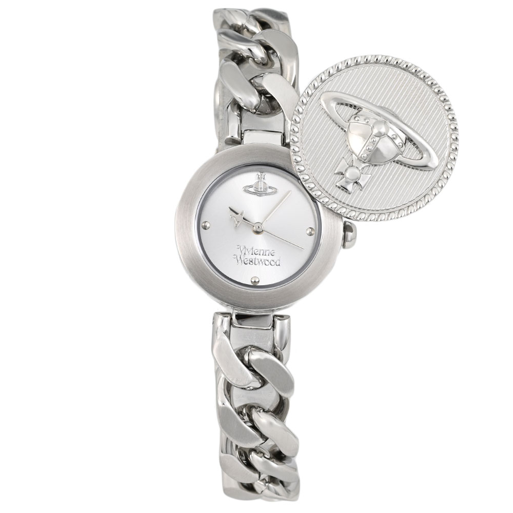 VIVIENNE WESTWOOD VIVIENNE WESTWOOD VV323WSSL アナログ クオーツ オーブ ボタン レディース シルバー ダイヤル シルバー リンク チェーン ブレスレット メンズ腕時計 プレゼント ギフト 1年保証 送料無料