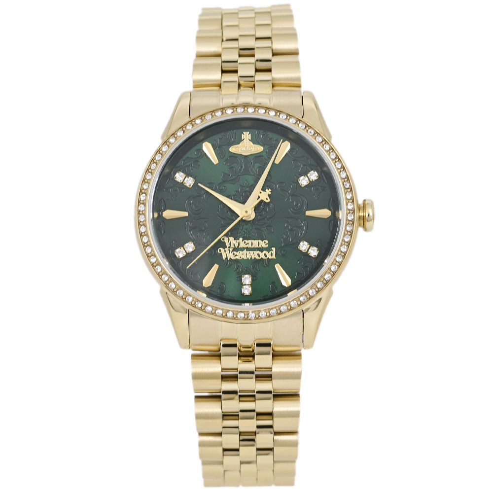 VIVIENNE WESTWOOD ヴィヴィアンウエストウッド VV327GRGD アナログ クオーツ Little　リトル　ゴールド　グリーン レディース腕時...