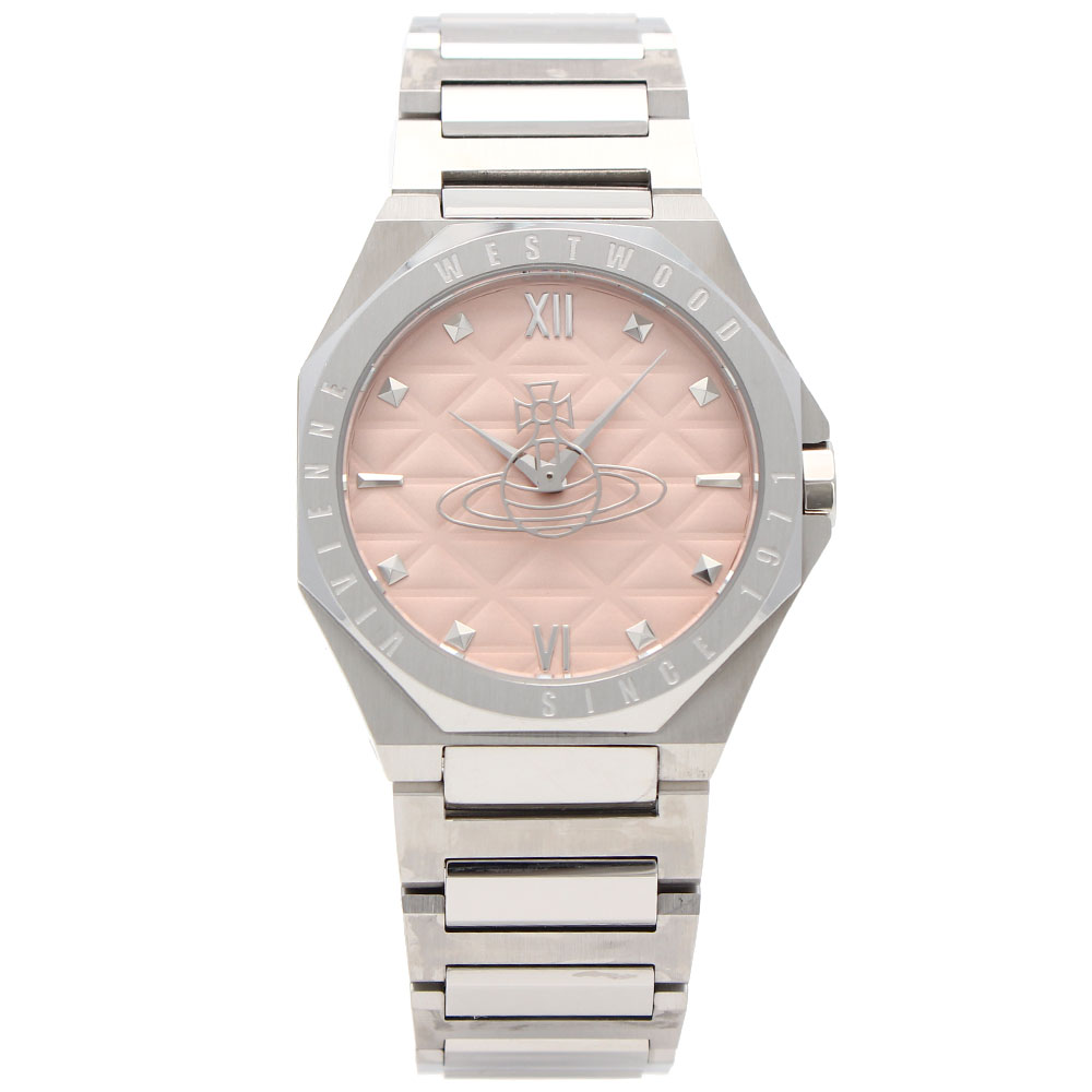 VIVIENNE WESTWOOD ヴィヴィアンウエストウッド VV344PPKSL アナログ クオーツ アルドゲイト ペールピンク ダイヤル & シルバー ブレスレット レディース腕時計 プレゼント ギフト 1年保証 送料無料