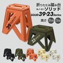 折りたたみ 踏み台 セノ・ビー ソリッド 23cm 折りたたみ踏み台 耐荷重100kg 軽量 コンパクト収納 senobi セノビー 脚立 ステップ 洗車 電球 蛍光灯の交換 大掃除 高さ約23cm 2023 新商品