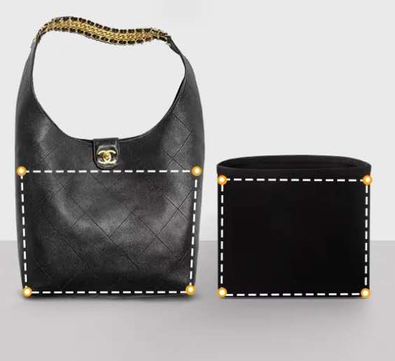 バッグインバッグ　シャネル　25P　ホーボーバッグ インナーバッグ　ナイロン 収納　軽量 汚れ防止　傷..