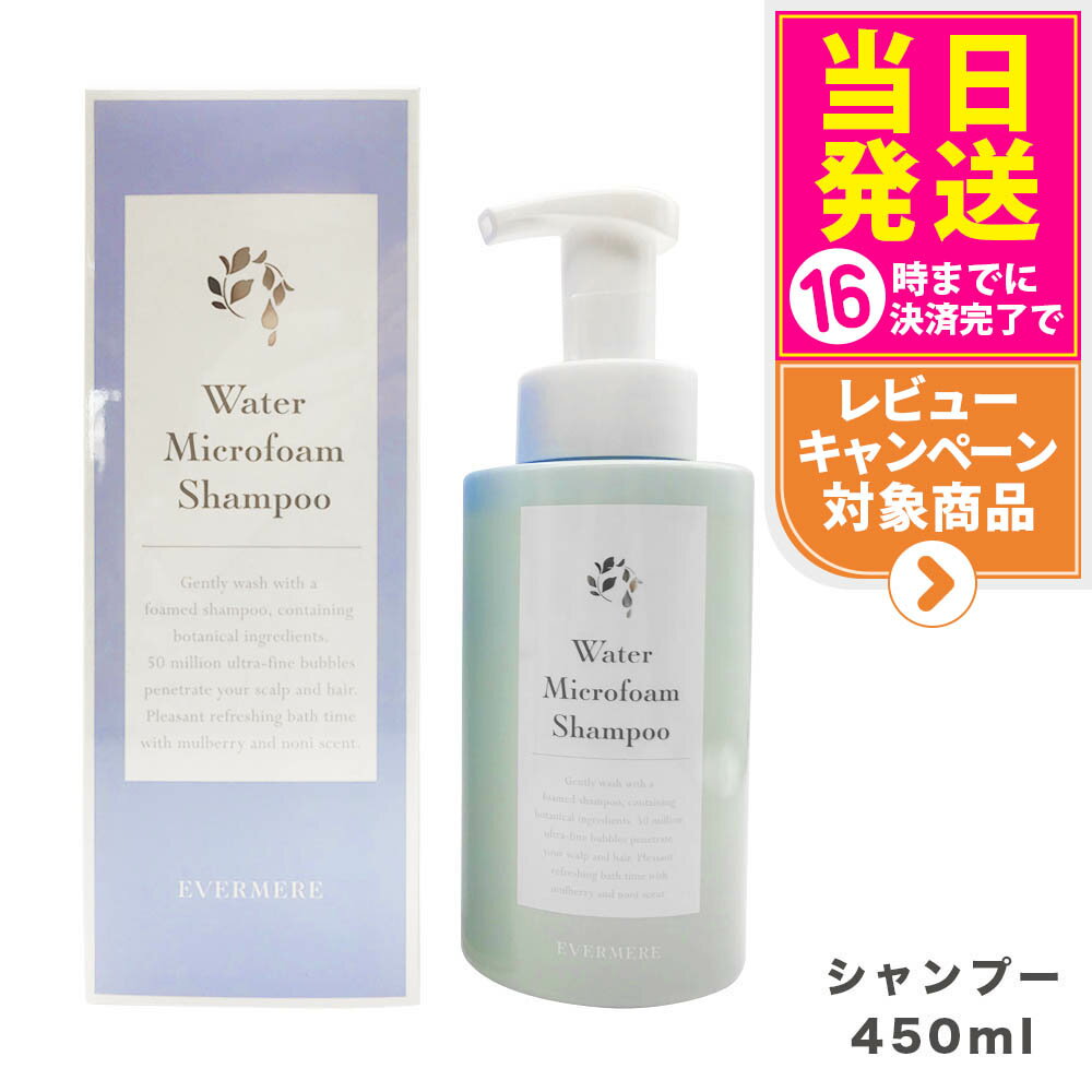 EVERMERE エバメール ウォーターマイクロフォーム シャンプー 450ml 低刺激 ヘアケア 送料無料のサムネイル