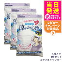 【3個セット】白元アース ビースタイル プリーツタイプ 涼やか心地 【アイスラベンダー】 5枚 マスク 送料無料