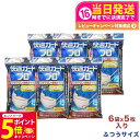 【26日01:59までエントリーでP5倍】【6個セット】白元アース 快適ガードプロ プリーツタイプ ふつうサイズ 5枚入 不織布マスク メガネのくもりカット まとめ買い 送料無料(4)