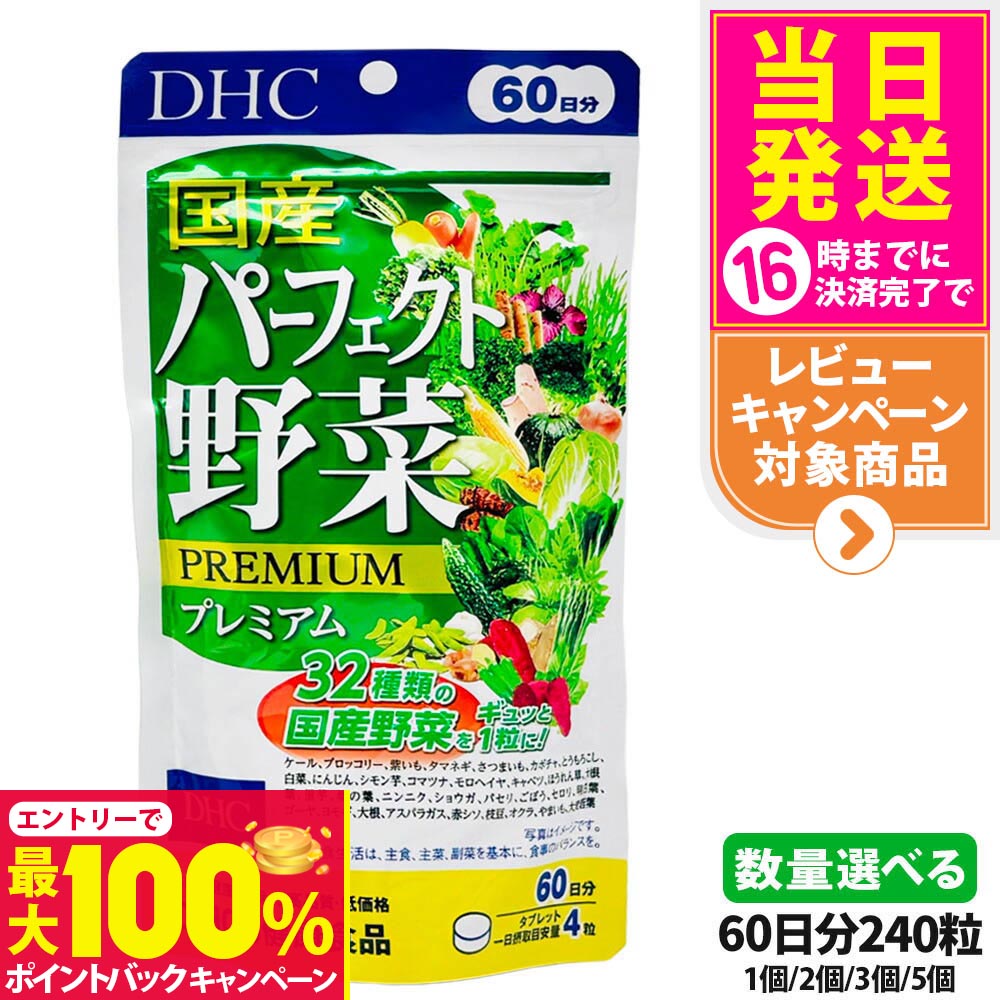 【抽選で最大100%ポイントバック】【賞味期限2027/12】DHC ディーエイチシー 国産パーフェクト野菜 プ..