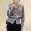 ニットカーディガン ニット カーディガン レディース ニットアウター トップス ライトアウター セーター ふわふわ 春服 秋服 長袖 ショート丈 ボタン付き
