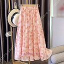 レディース ロングスカート 花柄スカート ロング丈 春 夏 秋 ボトムス 体型カバー 着回し 着痩せ 美脚 通勤 カジュアル エレガント 見映え