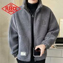 フリースジャケット ボアジャケット スタジャン メンズ レディース もこもこ ふわふわ 大きいサイズ 冬服 厚手 暖かい 防寒 防風 ストリート系 アウトドア