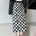 タイトスカート スカート ミモレ丈 ひざ丈 タイト レディース 体型カバー ニット ロング ミモレ ウエストゴム マキシ丈 ハイウェスト ロングスカート あった...