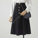 フレアスカート あたたかい レディース Aライン 秋冬 オフィススカート ナロースカート 厚手 エレガント ハイウェスト フォーマル シワになりにくい オシャレ