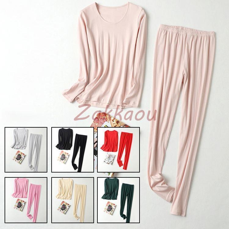 上下セット 秋冬　レディースインナー 女性用　インナーウェア　肌着 アンダーウェア 長袖シャツ　防寒..