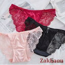 ショーツ ヒップハンガー ローライズ レディース パンツ パンティ 単品 下着 シースルー レース ランジェリー 女性用 花柄 ヒモ 紐 ゴージャス エレガ