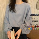 期間限定!11日まで10%OFF!シャツ レディース 長袖 カットソー ドロップショルダー インナー クルーネック 無地 トップス ゆったり 通勤 薄手 春秋 部屋着 重ね着 可愛い