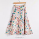レディース シフォンスカート 膝丈 フレア 花柄 水玉 Aライン ハイウェスト美脚 ふわふわ かわいい 通勤 通学 リゾート カジュアル 夏 涼しい ウエストゴム