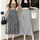 期間限定!11日まで10%OFF!レディース シフォンロング スカート 花柄 Aライン 春 夏 ハイウエスト お洒落 上品 ふんわり かわいい ウエストゴム お出掛け 普段着 通勤 通学 ハイウェスト