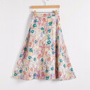 レディース シフォン 花柄 夏 スカート Aライン ロング丈 フレア オシャレ 着痩せ コーデ マキシ丈 きれいめ ゆったり 30代 40代 50代