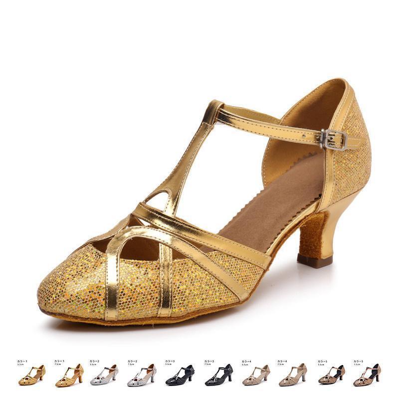 ダンスシューズ レディース パンプス 社交ダンス ブライダルシューズ 演出 ラテンダンス シューズ プリ..