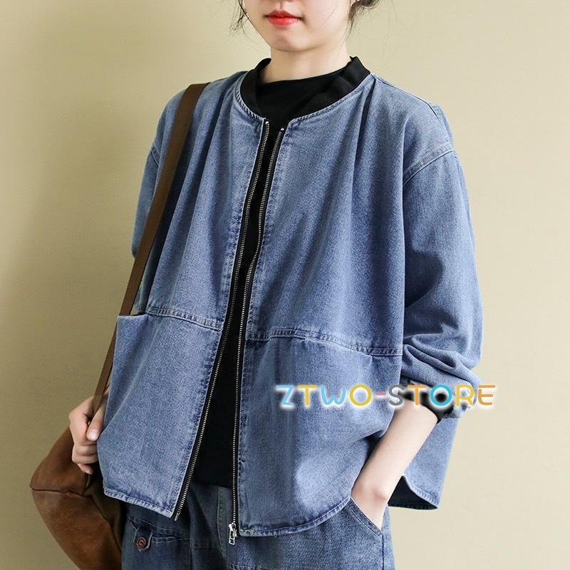 デニムコート デニム ジャケット デニムジャケット スプリングコート レディース 春 秋 冬 カーディガン きれいめ スクール トップス 長袖レディース