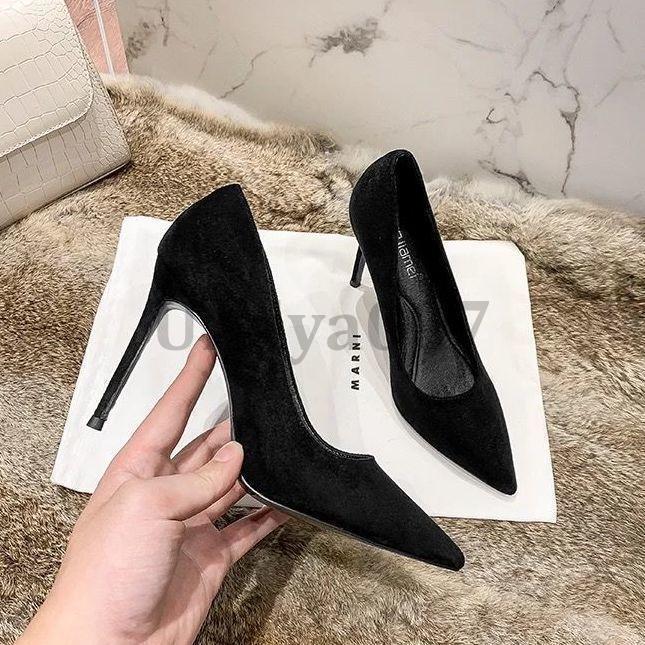 レディースパンプス 7センチヒール 5cmヒール 10cm 通勤 フォーマル ポインテッドトゥ 走れるパンプス ..