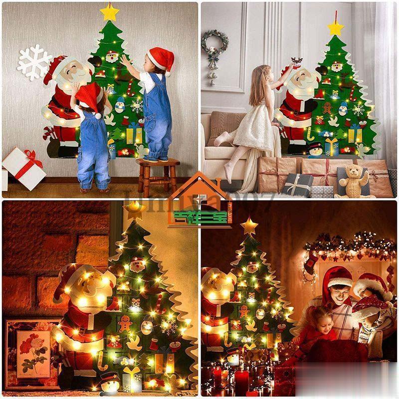 クリスマスツリー クリスマス飾り タペストリー クリスマス 壁掛け 飾り ツリー フェルトのクリスマス..