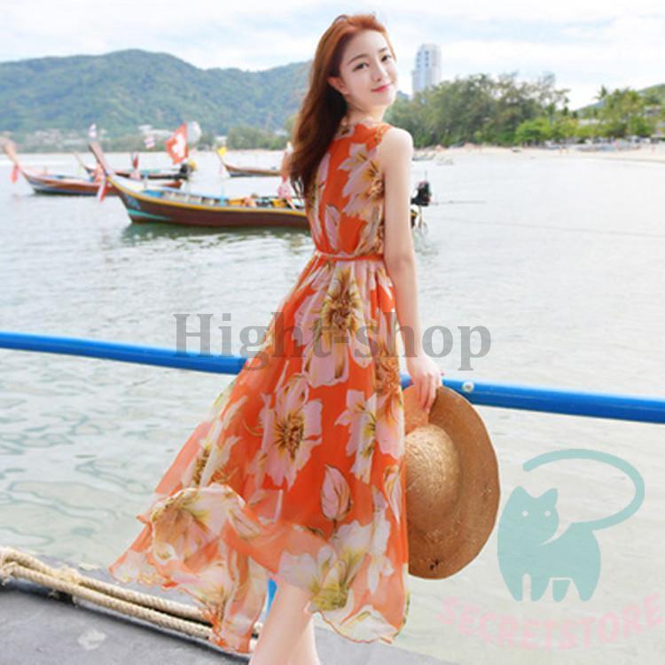 リゾートワンピース 旅行 夏 サマードレス リゾート レディースドレス ビーチドレス スカート 海辺 着痩せ 20代30代40代