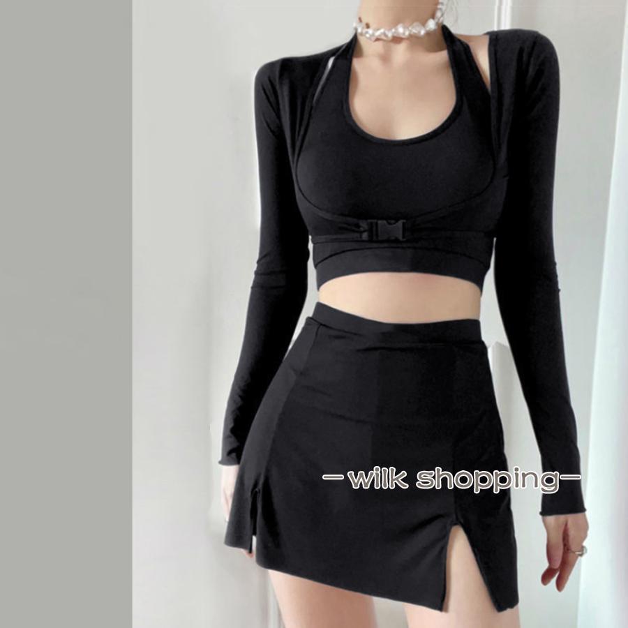 フィットネス水着3点セット レディース夏