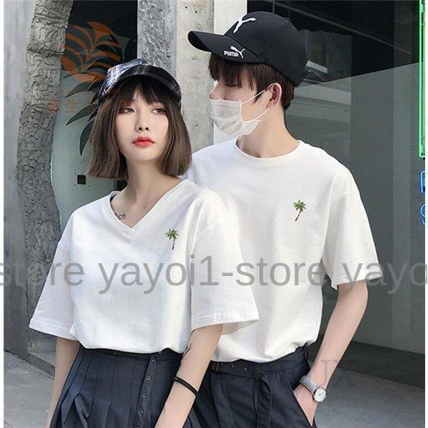 Tシャツレディースメンズ半袖夏サマーペアルックカップルカットソーカワイイプレゼントお揃い