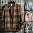 シャツ チェックシャツ メンズ レディース ネルシャツ トップス 長袖 カジュアルシャツ 秋服 秋物