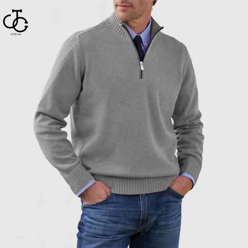 セーター メンズ ゴルフシャツ ポロシャツ ゴルフウェア ハーフジップ 長袖 Polo 秋冬 カジュアル ハイネック スポーツ 紳士服 秋冬 スポーツ 着痩せ 40s