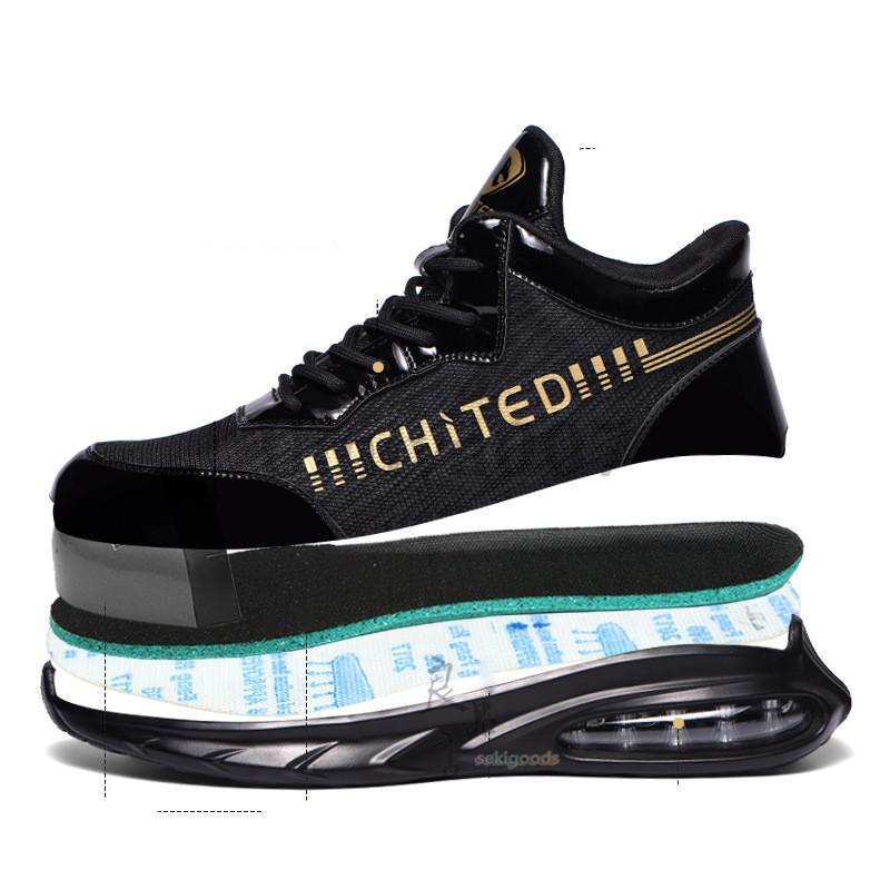 安全靴 おしゃれ スニーカー メンズ レディース 疲れにくい 作業靴 クッション 厚底 疲れにくい 軽量 黒 鋼先芯入り 登山靴 あんぜん靴 踏み抜き防止