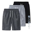 ハーフパンツ ショートパンツ 短パン メンズ 薄手 半ズボン カジュアル 通気性 涼しい ボトムス ゆったり 部屋着 スポーツウェア(4)