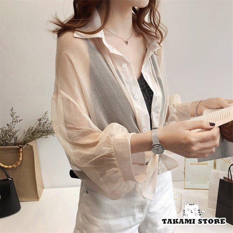 ブラウス レディース 春夏 九分袖ブラウス オシャレ シースルートップス ブラウス シャツ 薄手 韓国風 ブラウス 通勤 OL 着痩せ 大人 上品 かわいい