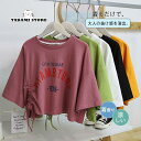 大きいサイズ トップス レディース tシャツ 二の腕カバー 韓国風 ふんわり 体型カバー ゆったり 着痩せ 短め 通学 通勤 かわいい