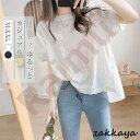 tシャツ Tシャツ ゆるっと 大人カジュアル 綿 半袖 春 夏 レース 花柄 ブラウス トップス ナチュラル 大きいサイズ 体型カバー 通学 通勤 おしゃれ 可愛い