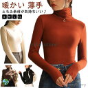 長袖 ハイネックインナー ヒート あったか tシャツ レディース カットソー トップス 無地 長袖Tシャツ 微起毛 ヒートインナー 暖かい