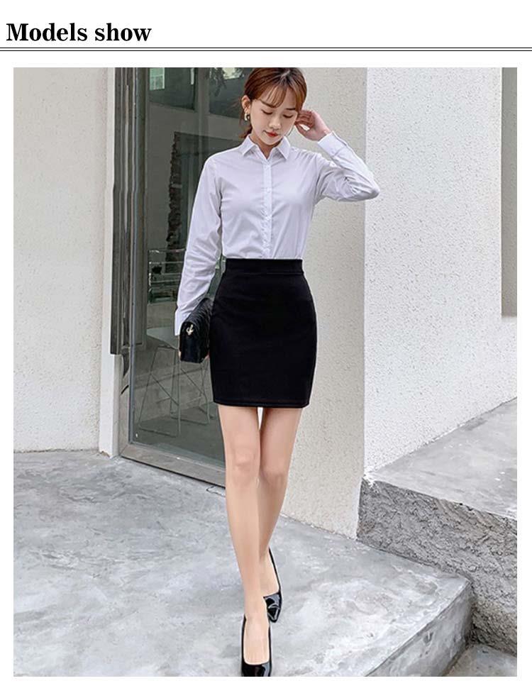 3種類 スカート 制服 スリム リクルートスカート ウエストゴム スリット入り ミニスカート 膝丈 事務服 ストレッチ タイトスカート レディース 企業 ユニフォーム オフィス 黒 通勤 面接 仕事用 ビジネス 都喜tokits tokits-2268-10066903 都喜 楽天市場店 サンプル画像3