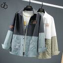 カジュアルシャツ メンズ 秋服 秋物 シャツ トップス 長袖シャツ 切り替え 20代 30代 40代 ファッション