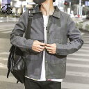 コーチジャケット メンズ ジャケット ステンカラー シャツジャケット 春秋 アウター 折り襟 カジュアル 男性 ピーコート ジャンパー