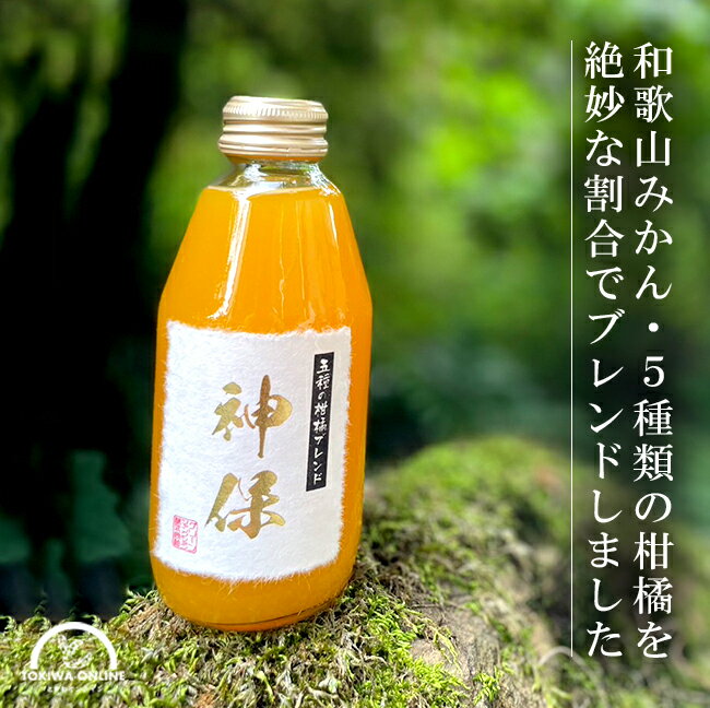 みかん ジュース 和歌山 瓶 6本入 果汁 100% ブレンド ストレートジュース 無農薬 和歌山 農家直送 グリーンジャンクション