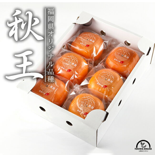 高級 柿 秋王 6玉入 お歳暮 贈答 減農薬 福岡 農家直送 井上農園