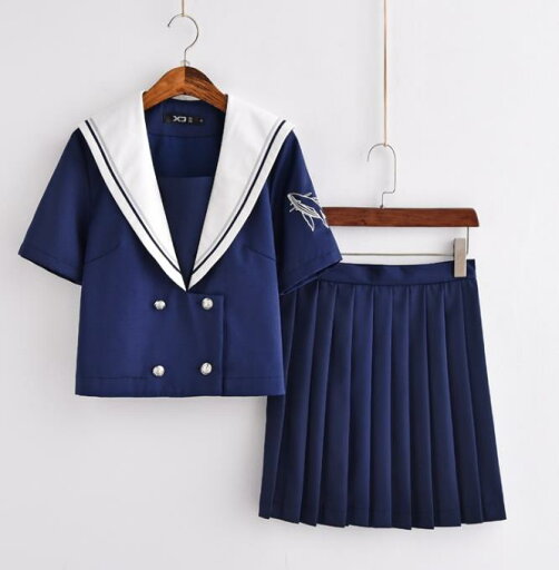 短袖 上下セット セーラー服 JK系フリルスカート パーティグッズ 制服 学生 ユニフォーム 卒業式 入学式 コスチューム スカート 短袖 上下セット セーラー服 JK系フリルスカート パーティグッズ 制服 学生 ユニフォーム 卒業式 入学式 コスチューム スカート
