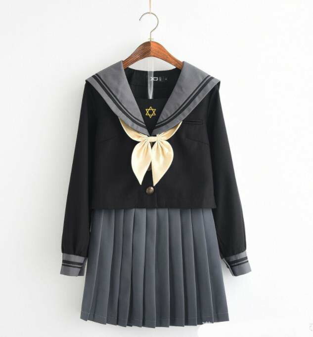 長袖 上下セット セーラー服 JK系フリルスカート パーティグッズ 制服 学生 ユニフォーム 卒業式 入学式 コスチューム スカート