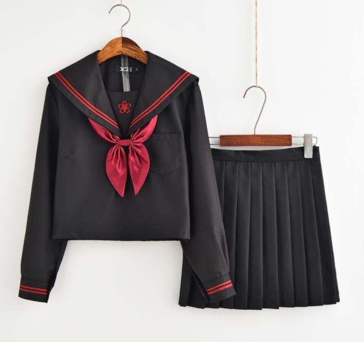 長袖　上下セット セーラー服 JK系フリルスカート　パーティグッズ 制服 学生　ユニフォーム　卒業式 入学式　コスチューム　スカート