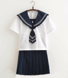 短袖　上下セット セーラー服 JK系フリルスカート　パーティグッズ 制服 学生　ユニフォーム　卒業式 入学式　コスチューム　スカート