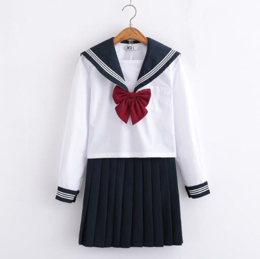 長袖 上下セット セーラー服 JK系フリルスカート パーティグッズ 制服 学生 ユニフォーム 卒業式 入学式 コスチューム スカート 長袖 上下セット セーラー服 JK系フリルスカート パーティグッズ 制服 学生 ユニフォーム 卒業式 入学式 コスチューム スカート
