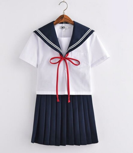 短袖 上下セット セーラー服 JK系フリルスカート パーティグッズ 制服 学生 ユニフォーム 卒業式 入学式 コスチューム スカート 短袖 上下セット セーラー服 JK系フリルスカート パーティグッズ 制服 学生 ユニフォーム 卒業式 入学式 コスチューム スカート