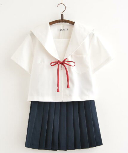 短袖 上下セット セーラー服 JK系フリルスカート パーティグッズ 制服 学生 ユニフォーム 卒業式 入学式 コスチューム スカート 短袖 上下セット セーラー服 JK系フリルスカート パーティグッズ 制服 学生 ユニフォーム 卒業式 入学式 コスチューム スカート