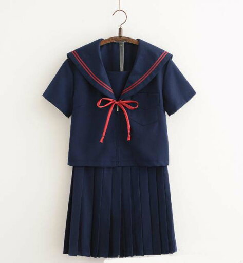 短袖 上下セット セーラー服 JK系フリルスカート パーティグッズ 制服 学生 ユニフォーム 卒業式 入学式 コスチューム スカート 短袖 上下セット セーラー服 JK系フリルスカート パーティグッズ 制服 学生 ユニフォーム 卒業式 入学式 コスチューム スカート
